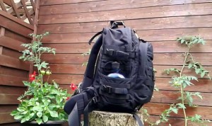 black backpack