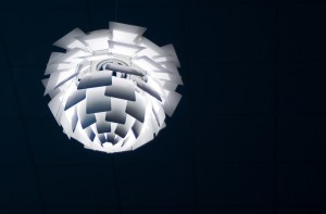 white Artichoke lamp