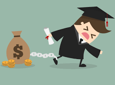small man with graduation suit