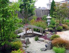 bridge in garden