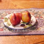 apples on plate